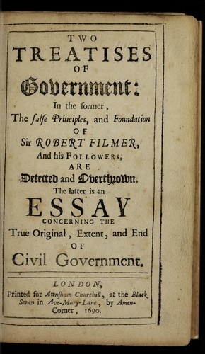 Two Treatises on Government