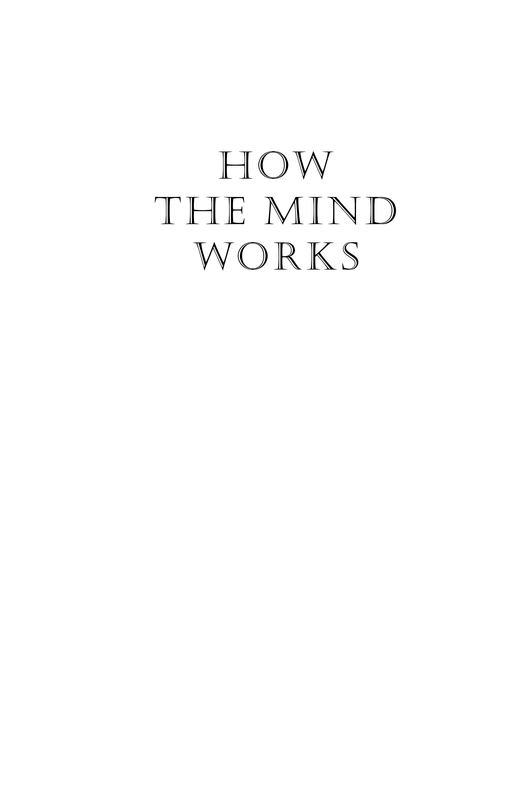 How the Mind Works by Steven Pinker