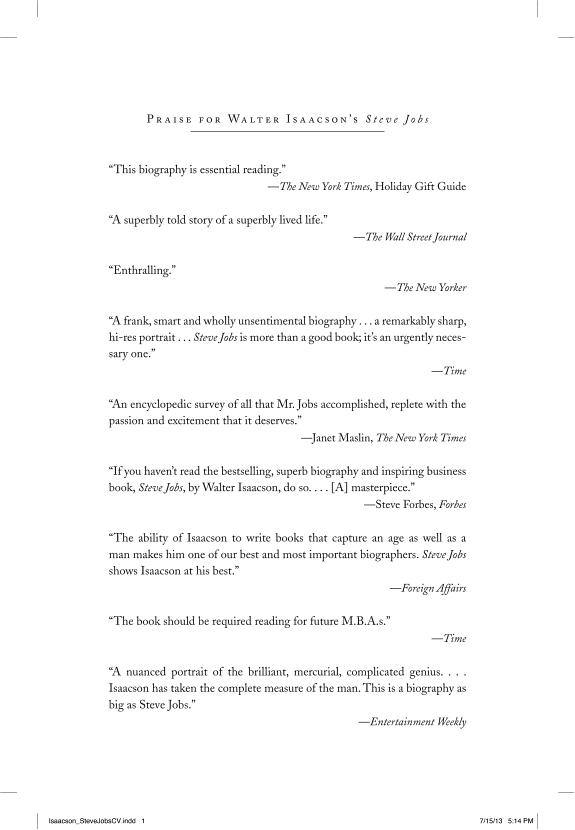 Steve Jobs by Walter Isaacson