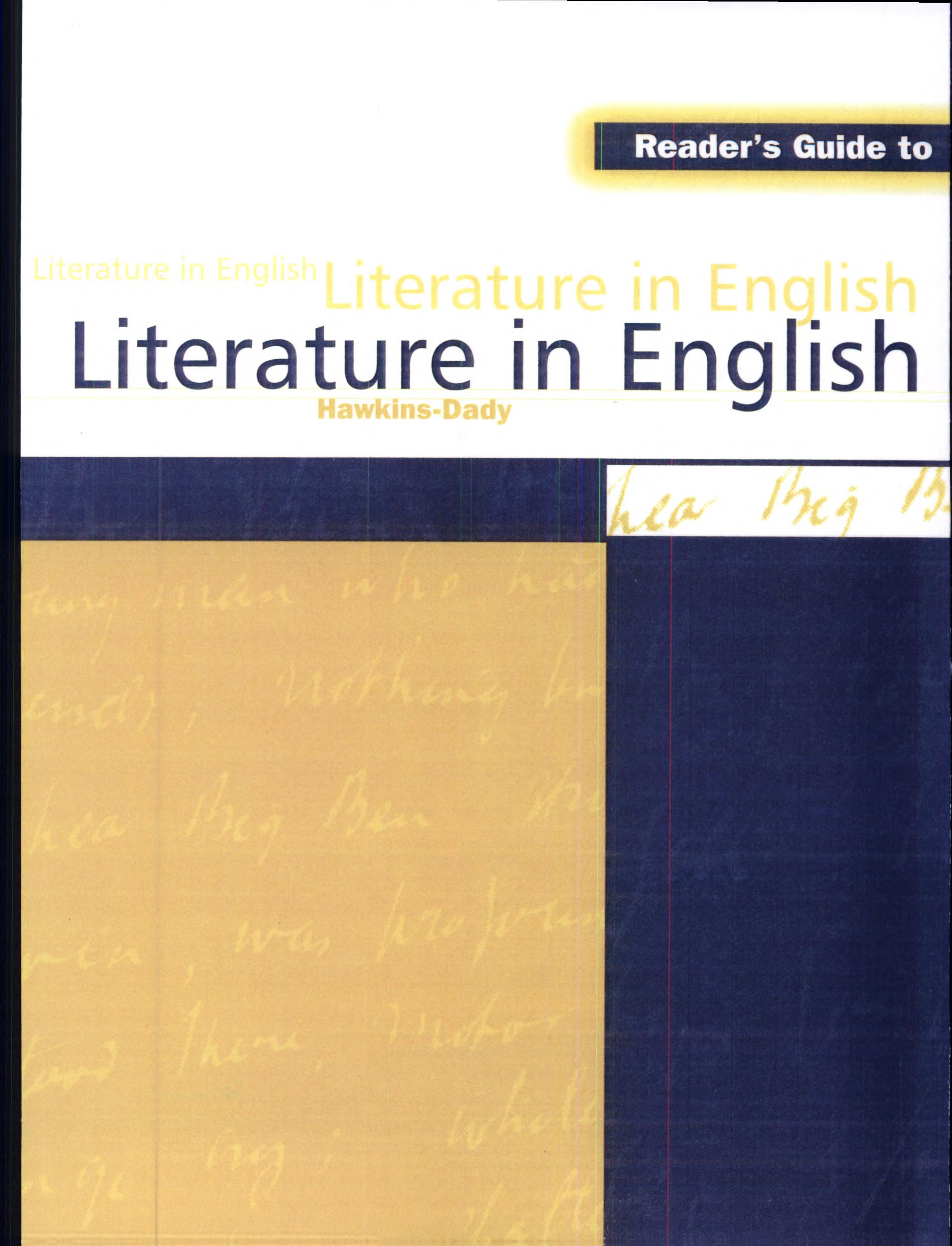 Reader's Guide to Literature in English