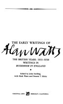 The Early Writings of Alan Watts by Alan Watts